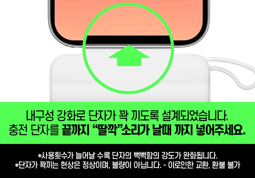 도킹형 대용량 미니 보조배터리 세트 5000mAh, 가방에 하나 넣어두니 마음이 놓이네요 5