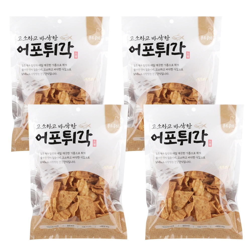 푸드공식 오리지널 어포튀각 90g 4개, 살림하다 입 심심할 때 꺼내기 좋았어요 2