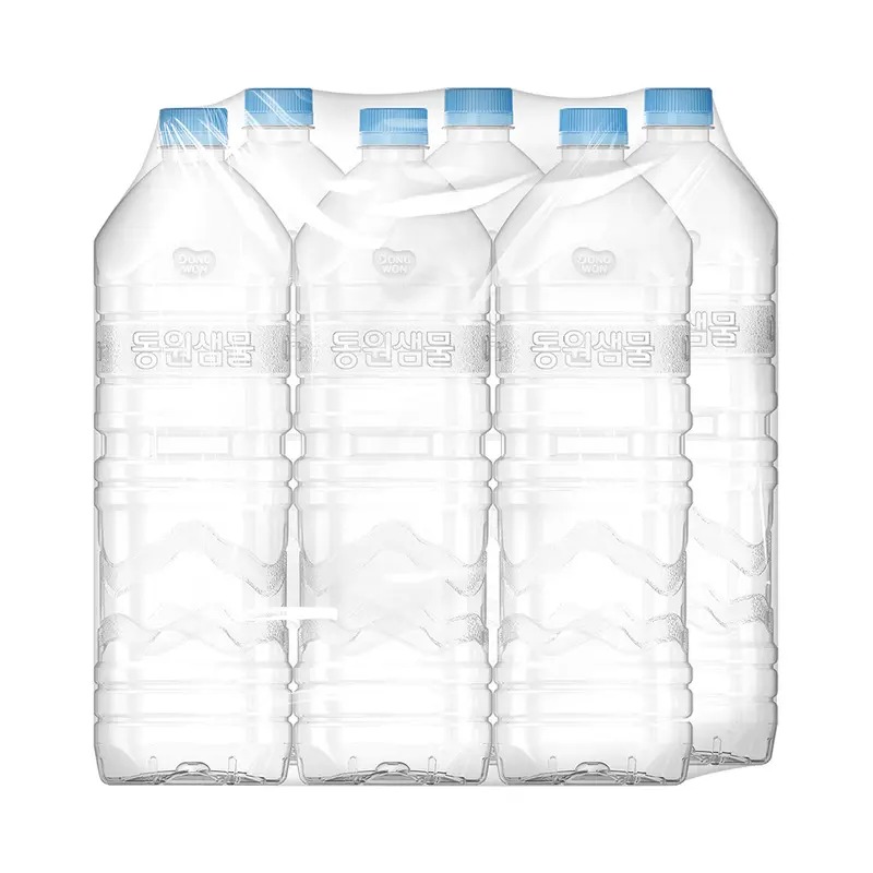 동원샘물 생수 2L 6병, 살림하다 보니 무라벨이 편하더라고요 2