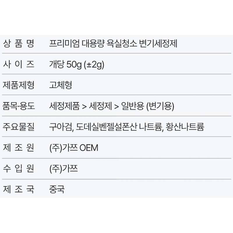 가쯔 프리미엄 대용량 욕실청소 변기세정제, 살림 20년 해보니 변기는 미리 관리하는 게 편하더라고요 5