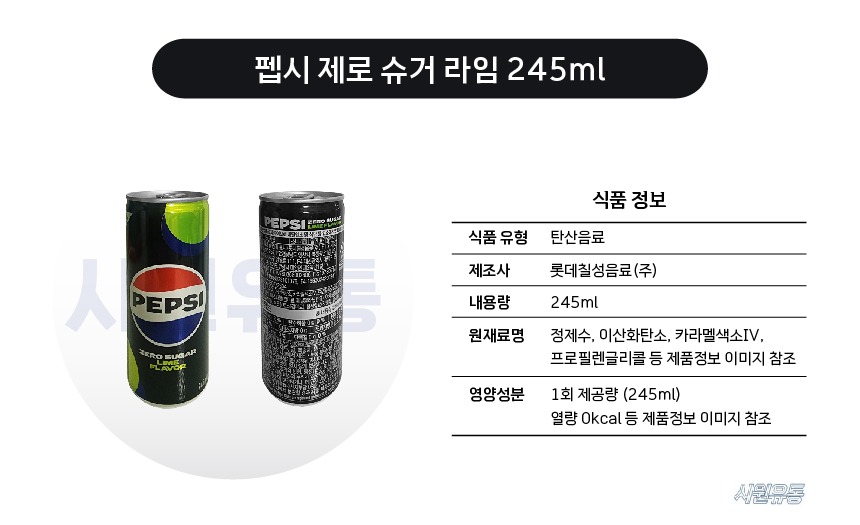 롯데칠성음료 펩시 제로슈거 라임, 냉장고에 넣어두니 은근 든든하네요 4