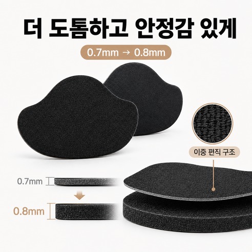 슈리팜 4P 운동화 뒤꿈치 수선패드 신발까짐 수선 패치, 저는 크기부터 확인하겠어요 3
