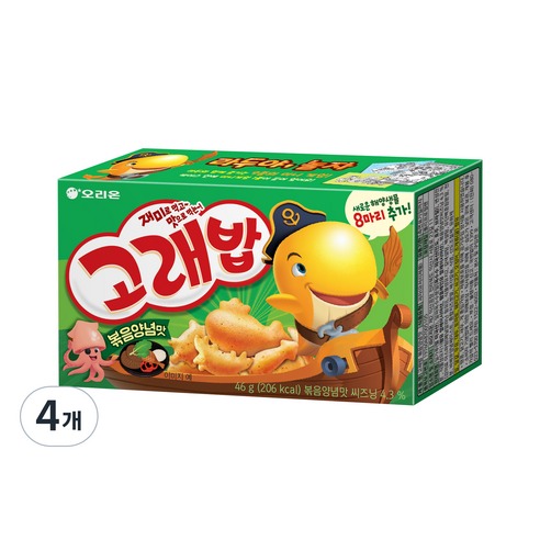 고래밥 볶음양념맛 46g 4개, 2,620원을 개당 가격으로 따져봤습니다