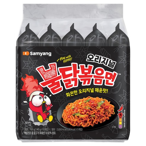 불닭볶음면 140g 5개, 저는 개당 1,020원부터 확인합니다