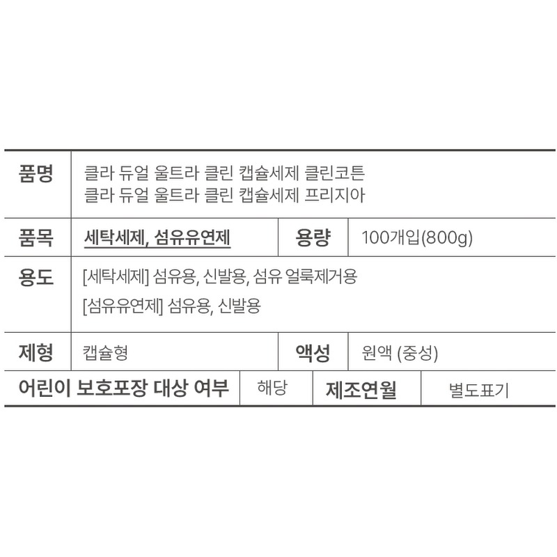 클라 듀얼 울트라 클린 캡슐세제 200개 구성 실속 체크해볼까요 5