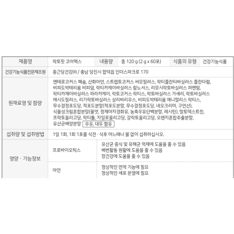 종근당건강 락토핏 코어맥스 세트 구성과 가격 꼼꼼히 따져볼까요? 3