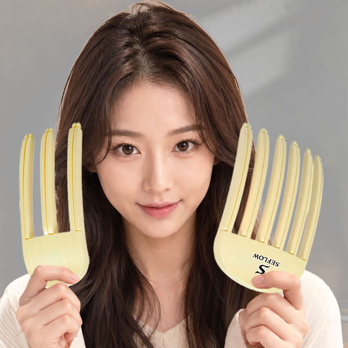 세플로 뿌리볼륨집게 베이지 대형 중형 세트 내돈내산 짠테크 뷰티템 솔직 후기