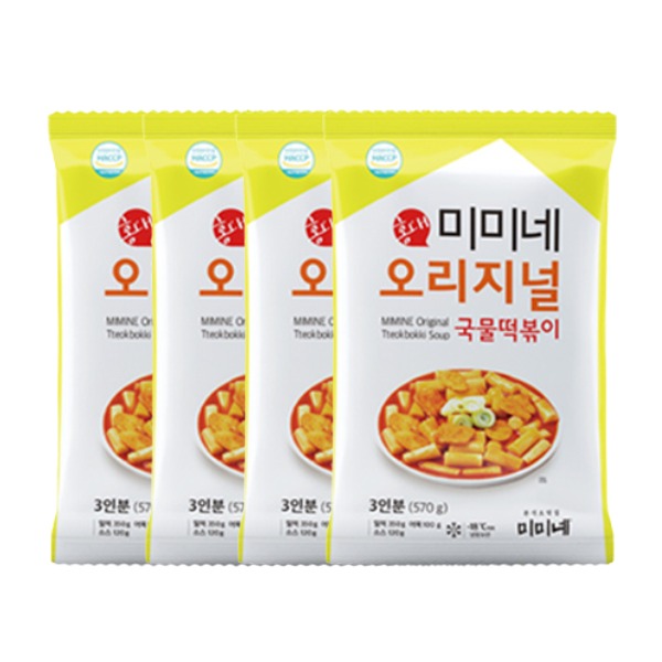 미미네 오리지널 국물떡볶이 570g 4봉 구성, 장바구니 담기 전 살펴볼 체크포인트