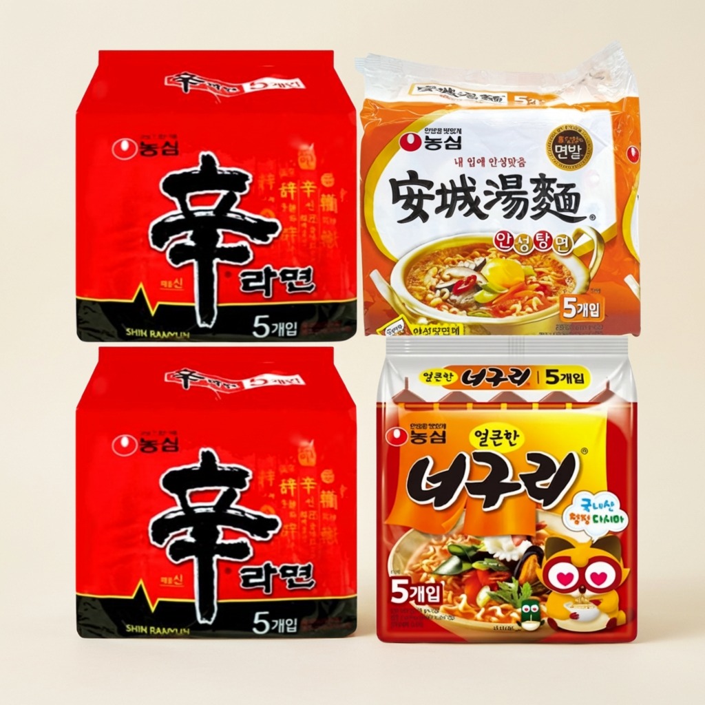 농심 신라면 10봉 안성탕면 5봉 너구리 5봉 혼자 사는 친구 집들이 선물로 챙겨봤어요 1