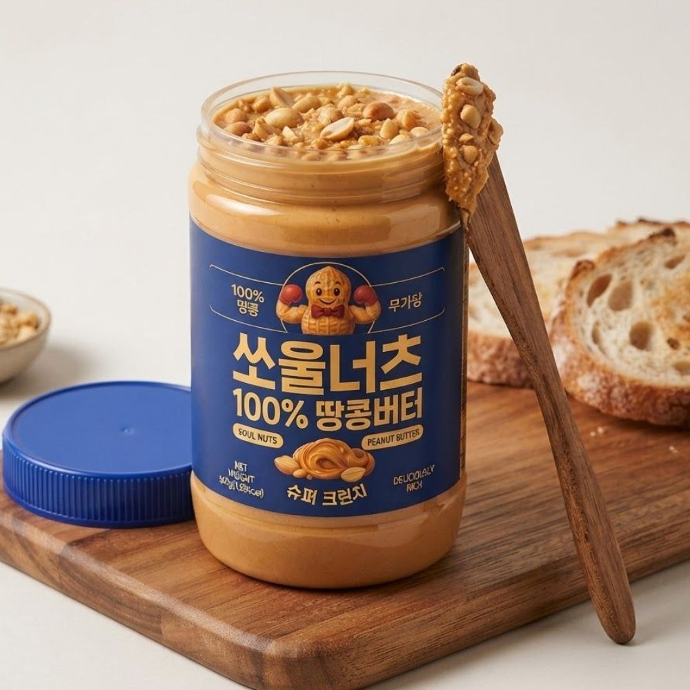 쏘울너츠 100프로 땅콩버터 슈퍼크런치 500g, 이 용량에 6천 원이면 무조건 장바구니행이죠