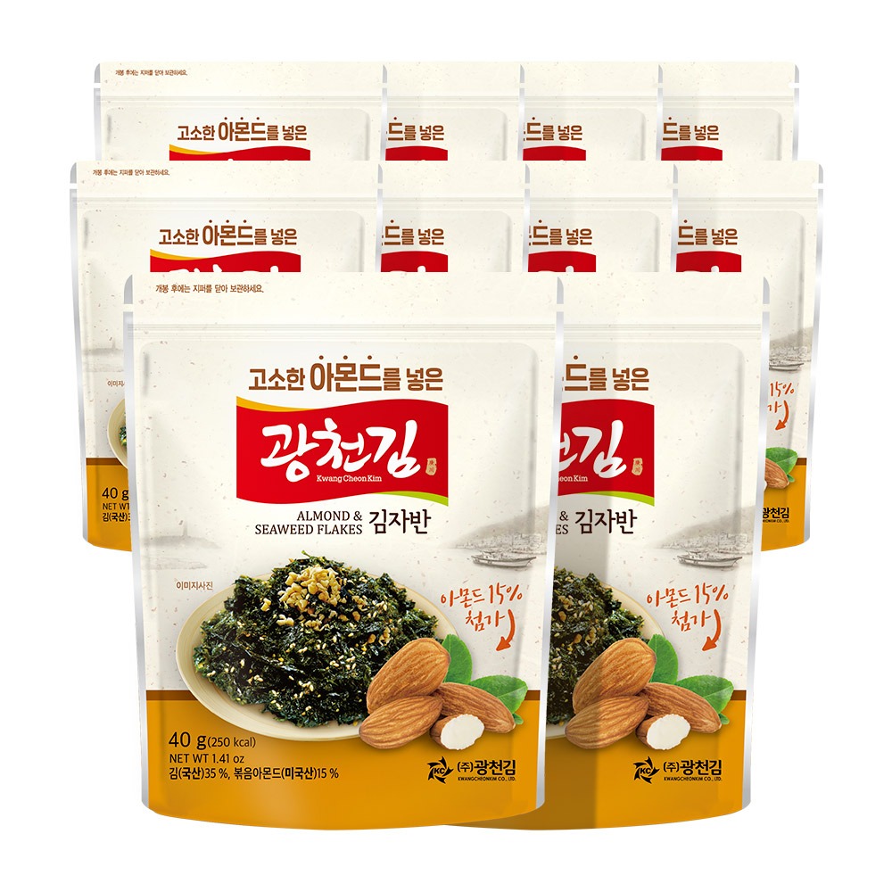 광천김 고소한 아몬드를 넣은 김자반 용량과 1봉당 가격 기준 확인법 2