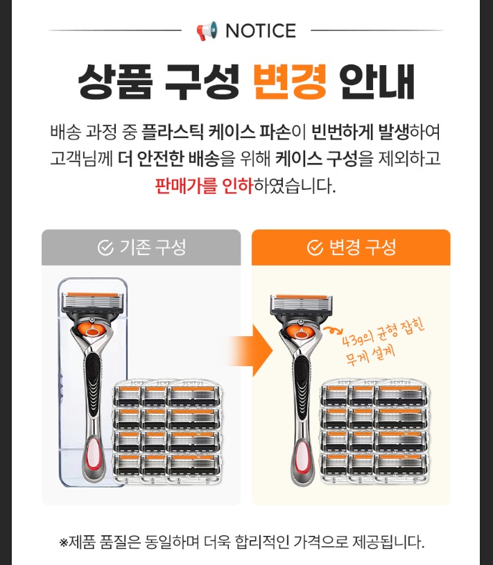 위니즈 질레트 호환용 스윙면도기 36개입 구성과 호환 조건 분석 4