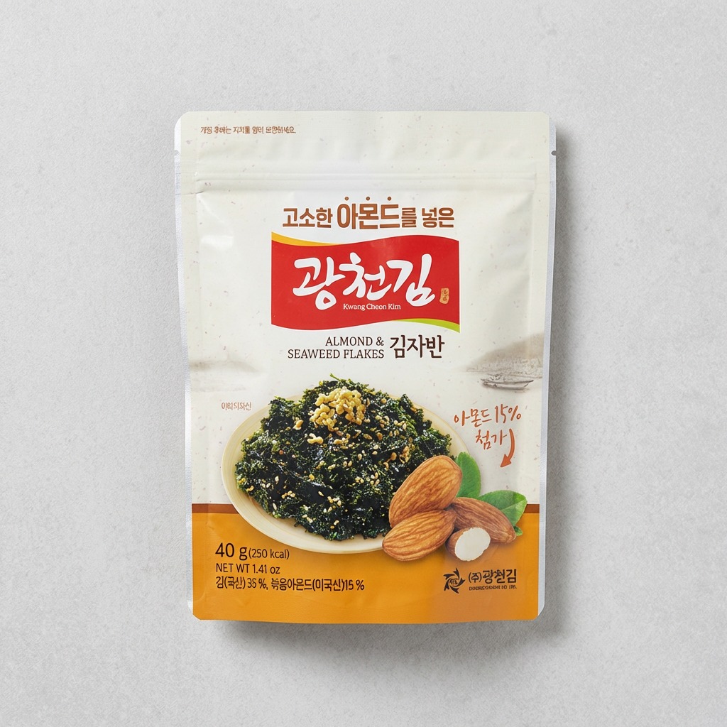 광천김 고소한 아몬드를 넣은 김자반, 어떤 점을 눈여겨봐야 할까요? 1