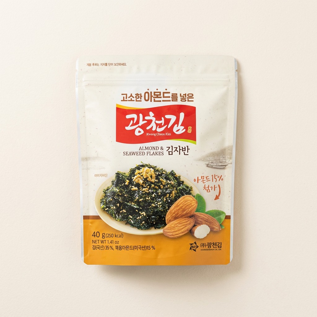 광천김 고소한 아몬드를 넣은 김자반 용량과 1봉당 가격 기준 확인법 1